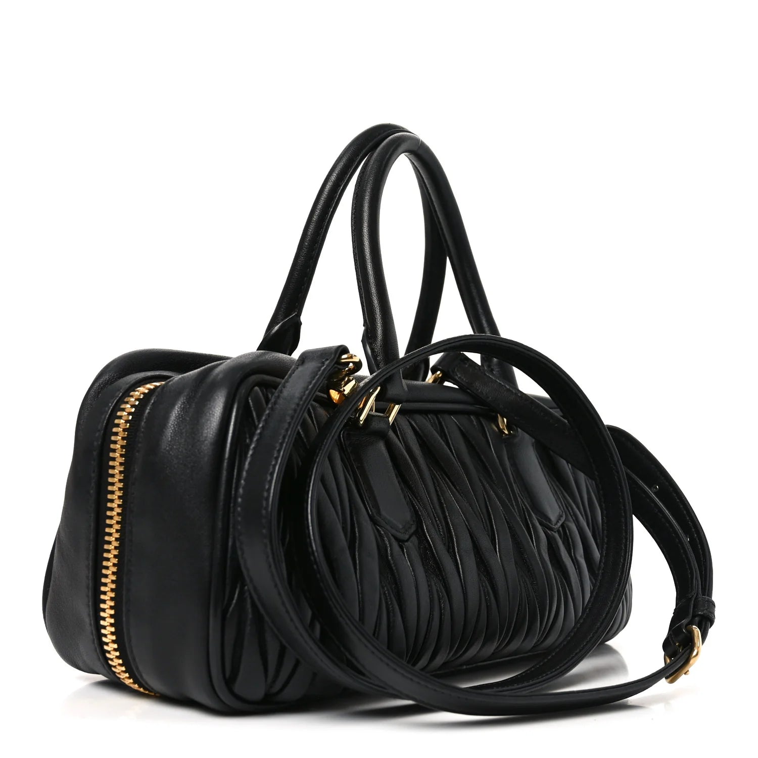 Miu Miu Black Matelassé Arcadie