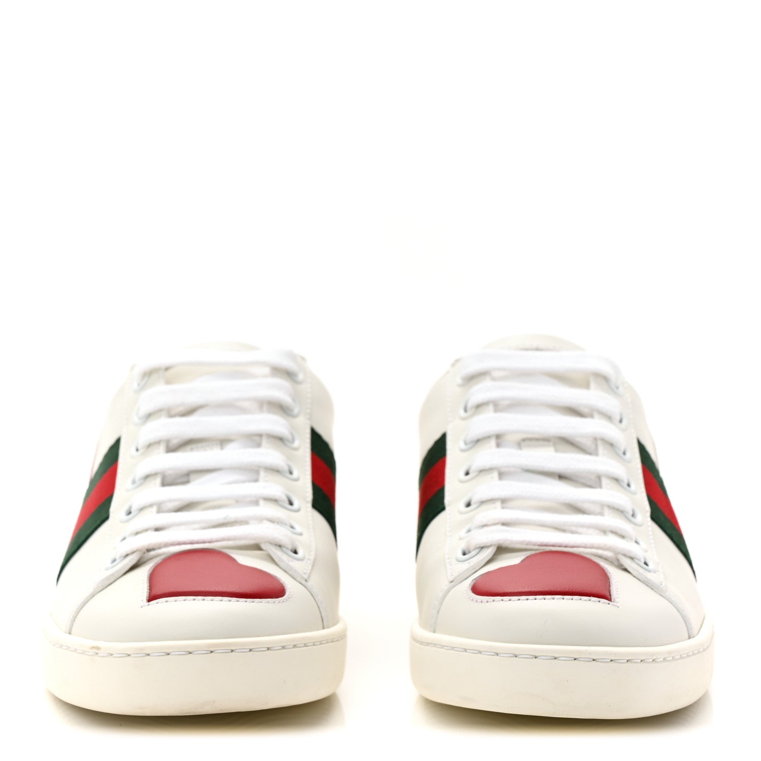 Gucci Ace Heart Leather Sneakers