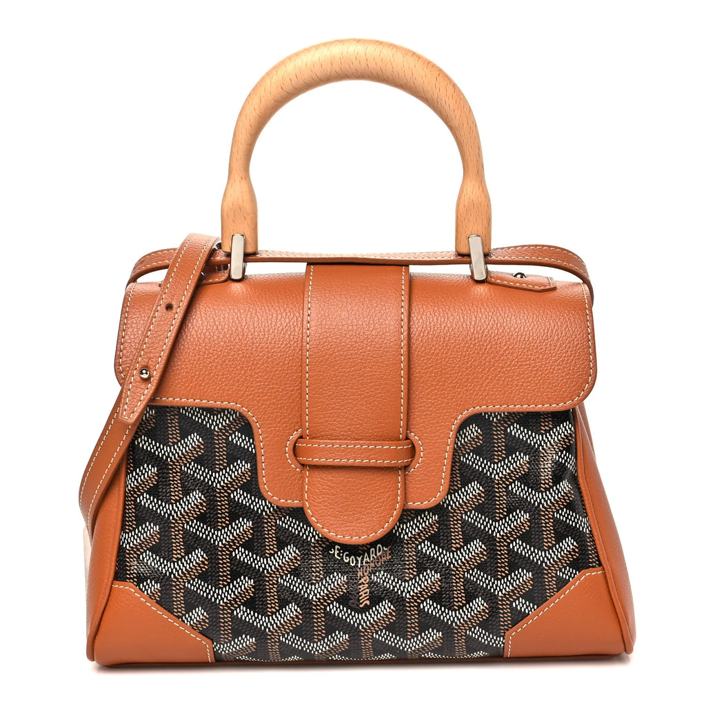 Goyard Black Goyardine Saigon Handbag