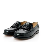 Gucci Black Patent Leather Loafers