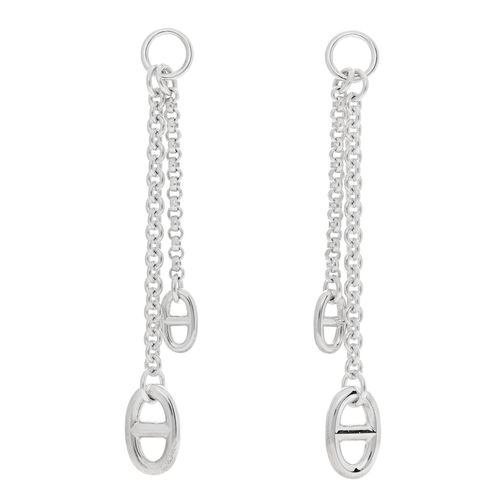 Hermes Silver Farandole Drop Earrings