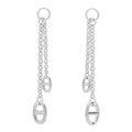 Hermes Silver Farandole Drop Earrings