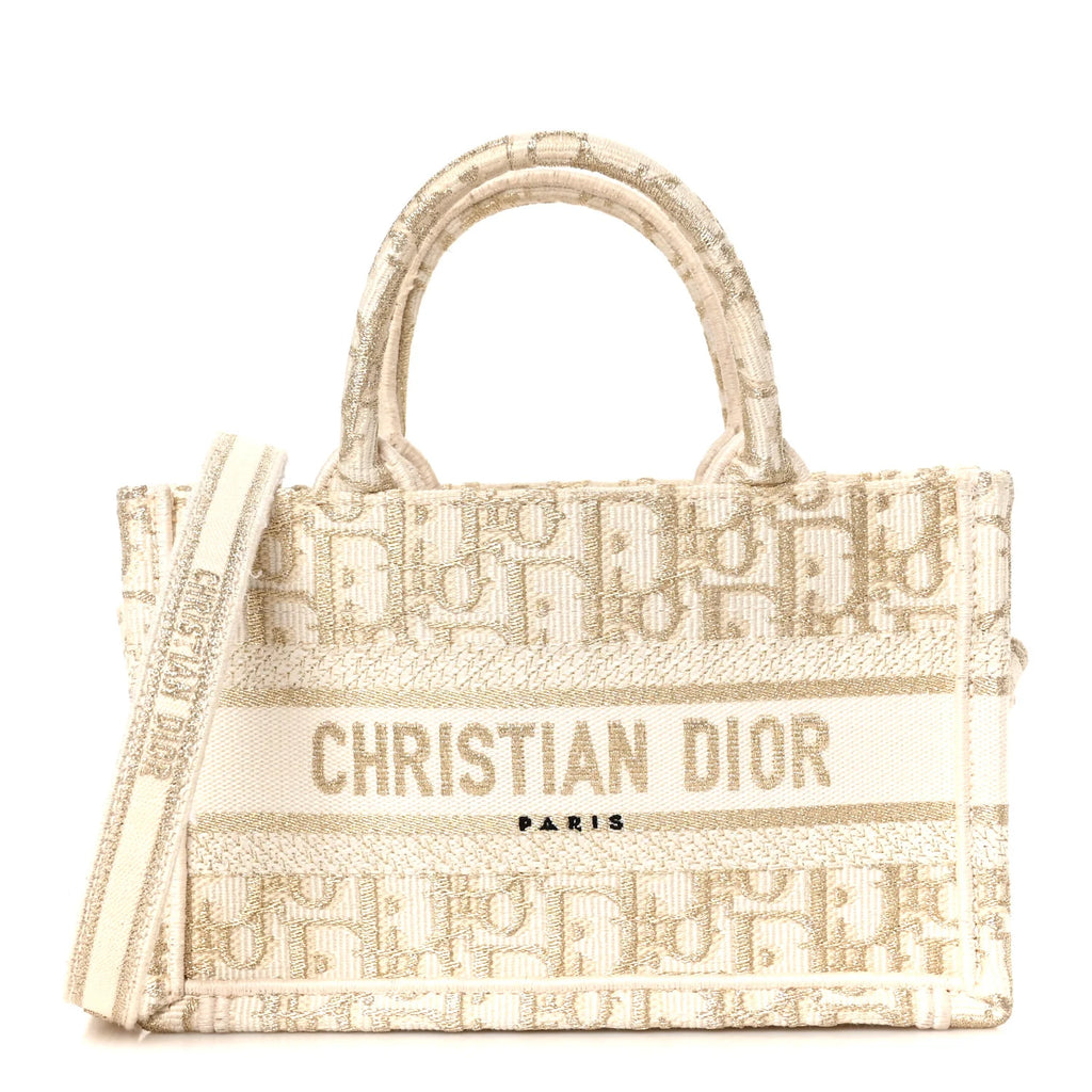 Dior Mini Gold Oblique Tote