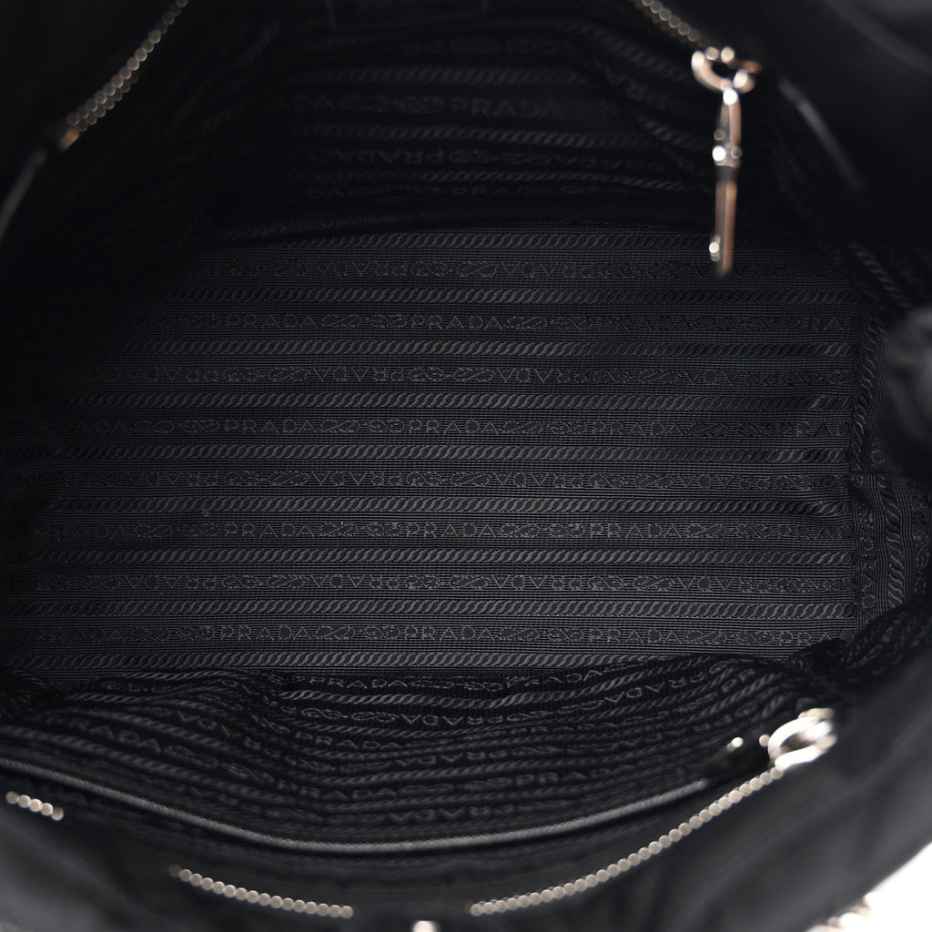 Prada Black Quilted Nylon Tote