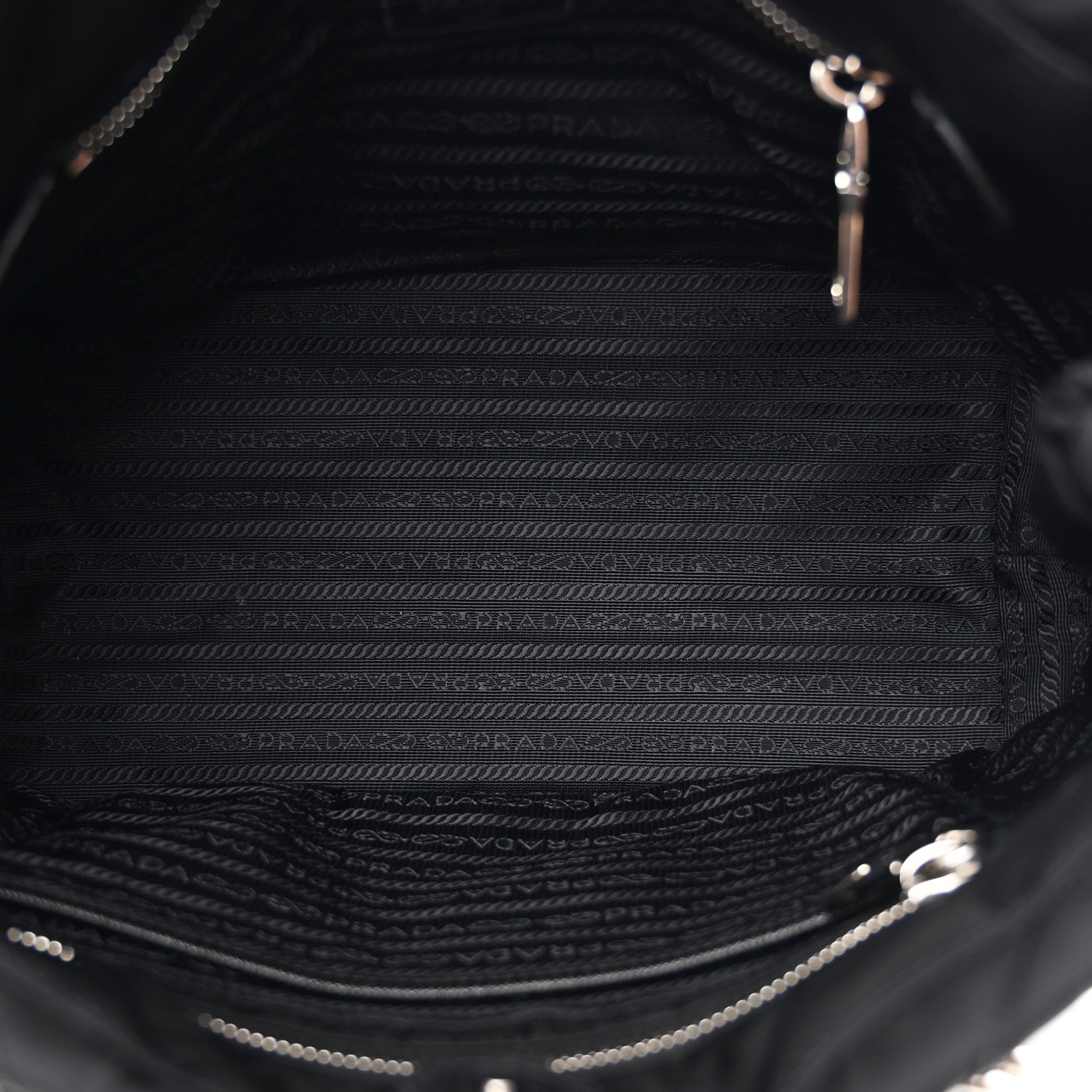 Prada Black Quilted Nylon Tote