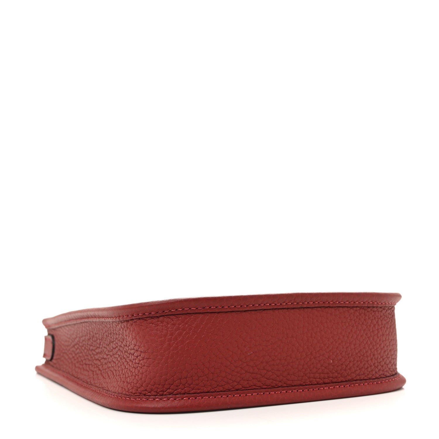 Hermes Red Grained Leather Evelyne