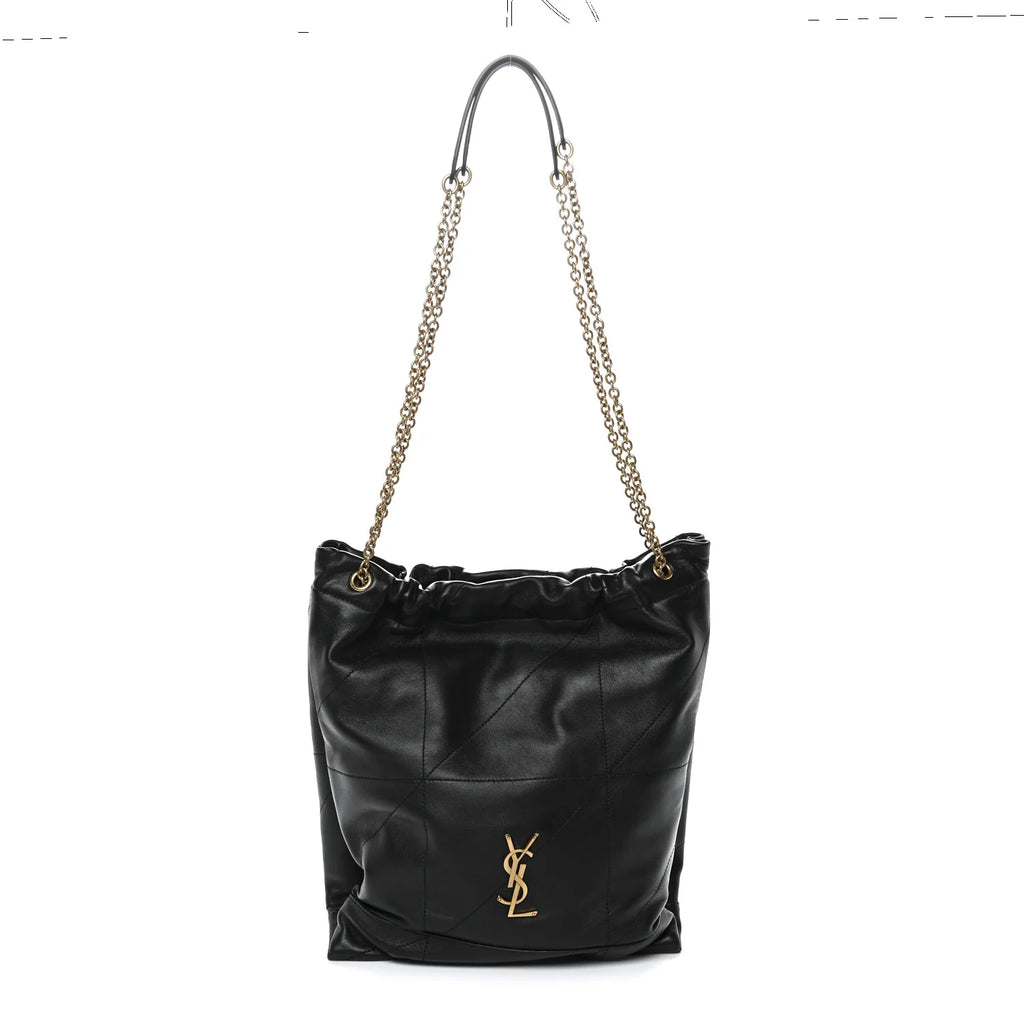 Saint Laurent Black Quilted Bucket