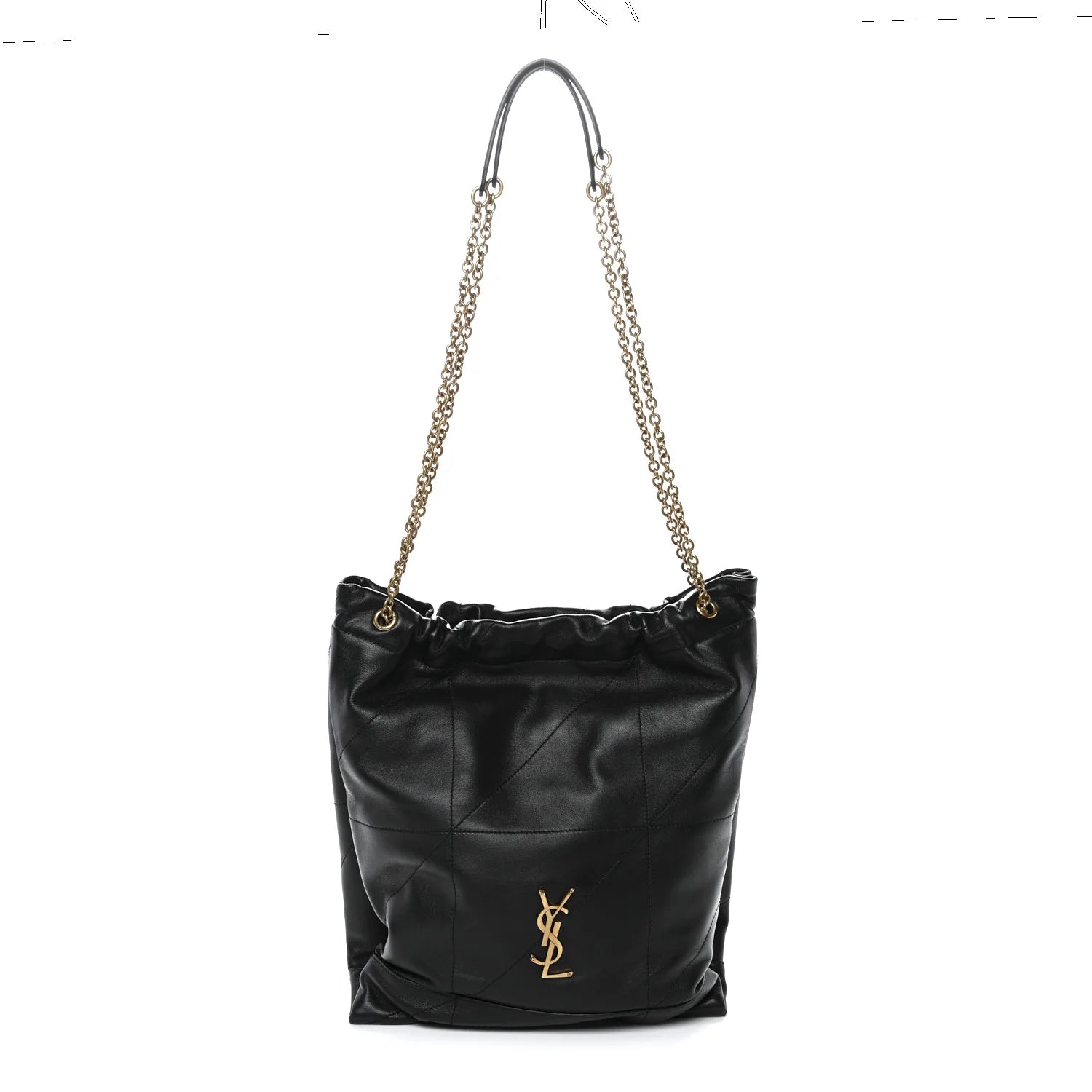 Saint Laurent Black Quilted Bucket