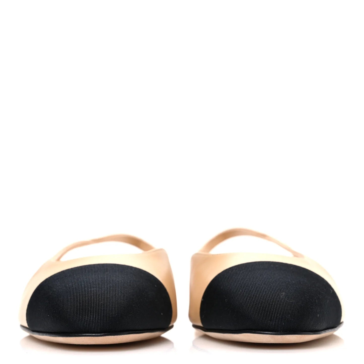 Chanel Two-Tone Slingback Ballet Flats