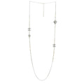 Chanel Silver Pearl Heart Necklace
