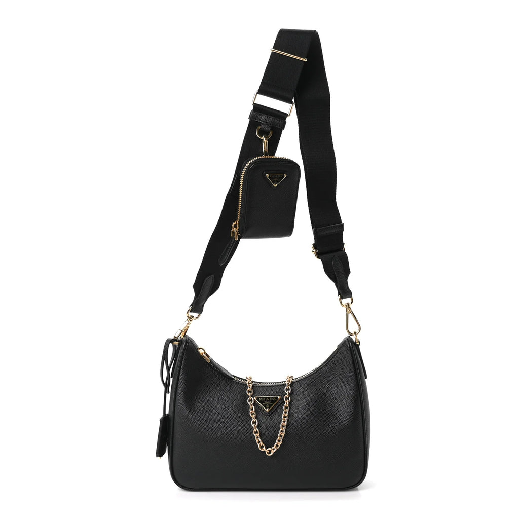 Prada Black Saffiano Re-Edition Bag