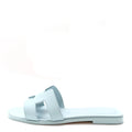Hermes Light Blue Oran Sandals