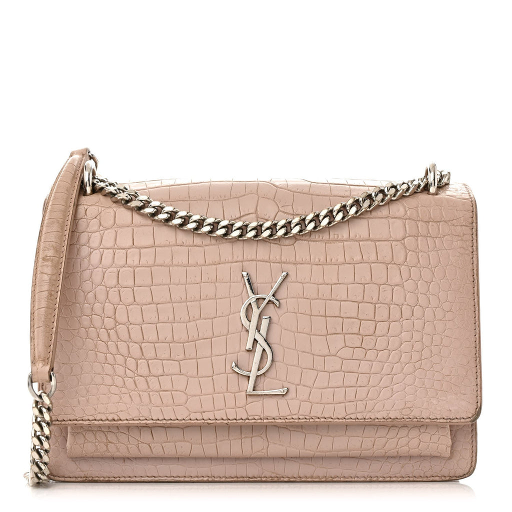 Saint Laurent Pink Croc Sunset
