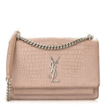 Saint Laurent Pink Croc Sunset
