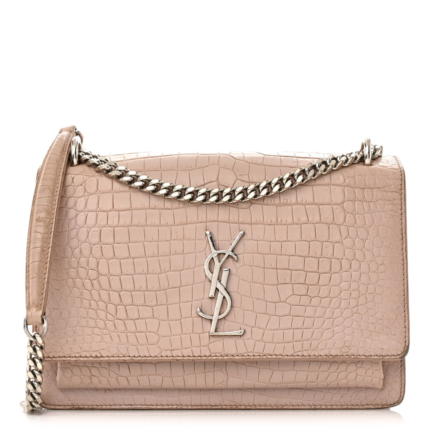 Saint Laurent Pink Croc Sunset