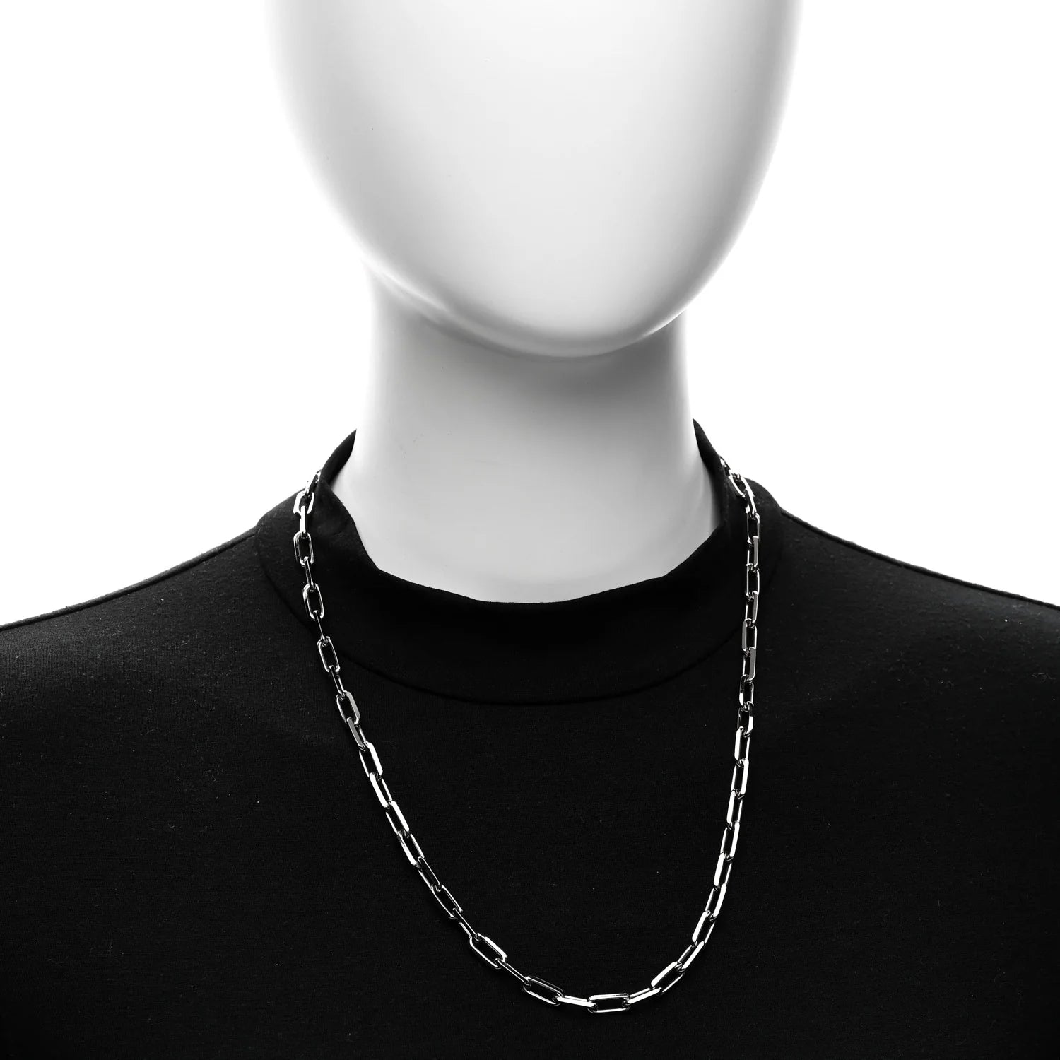 Cartier White Gold Link Necklace