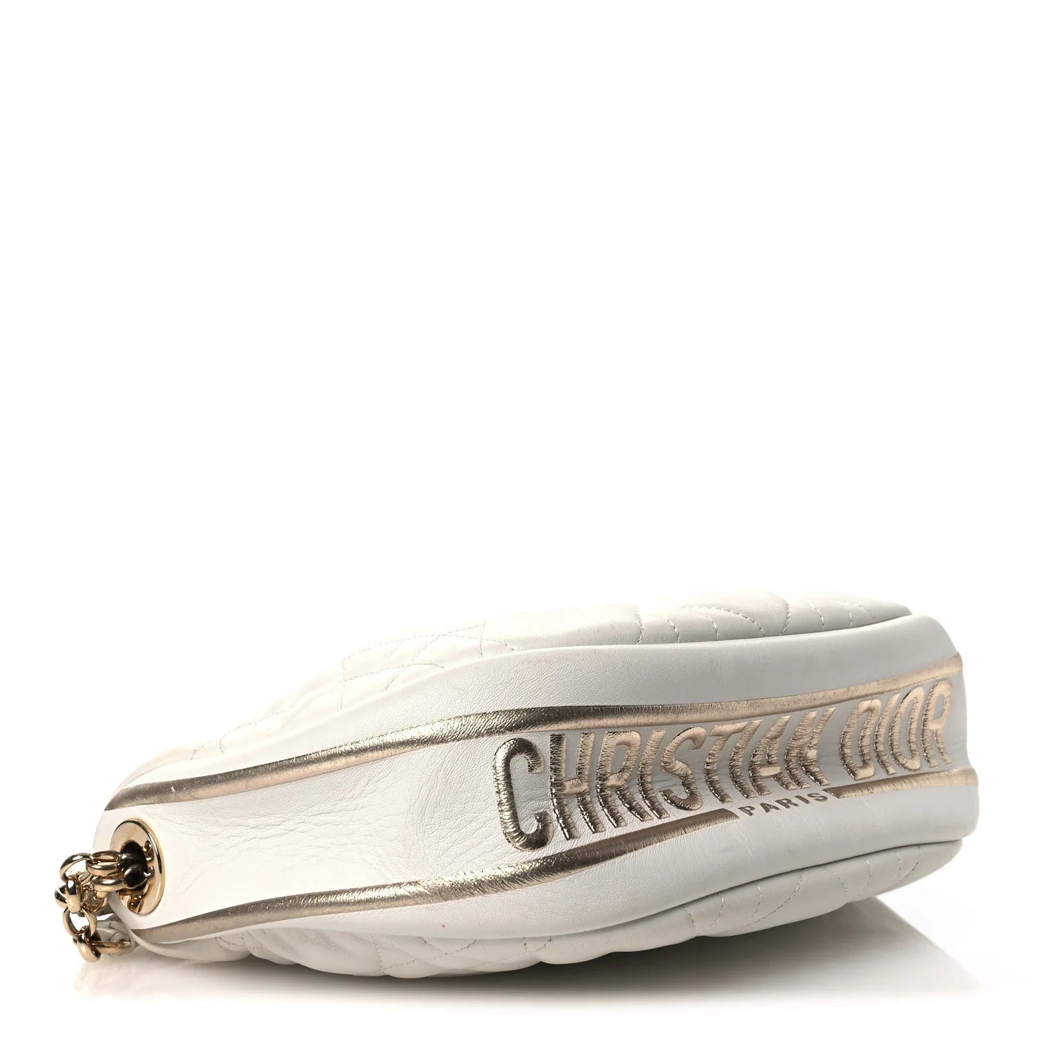 Dior White Cannage Vibe Bag