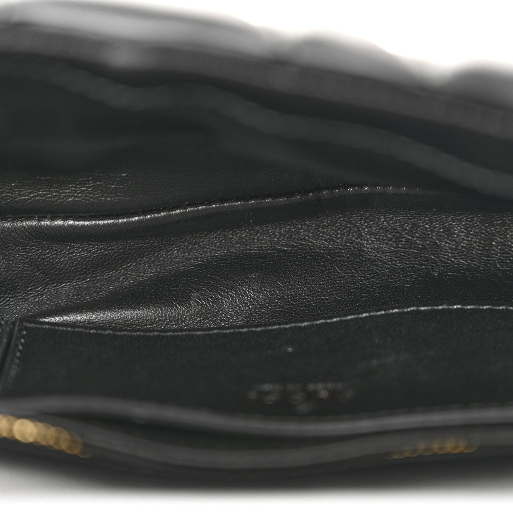 Gucci Black Leather GG Marmont