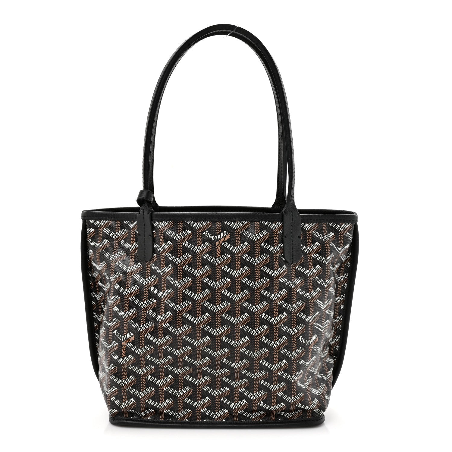 Goyard Black Goyardine Mini Tote