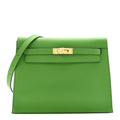 Hermes Green Leather Kelly Danse
