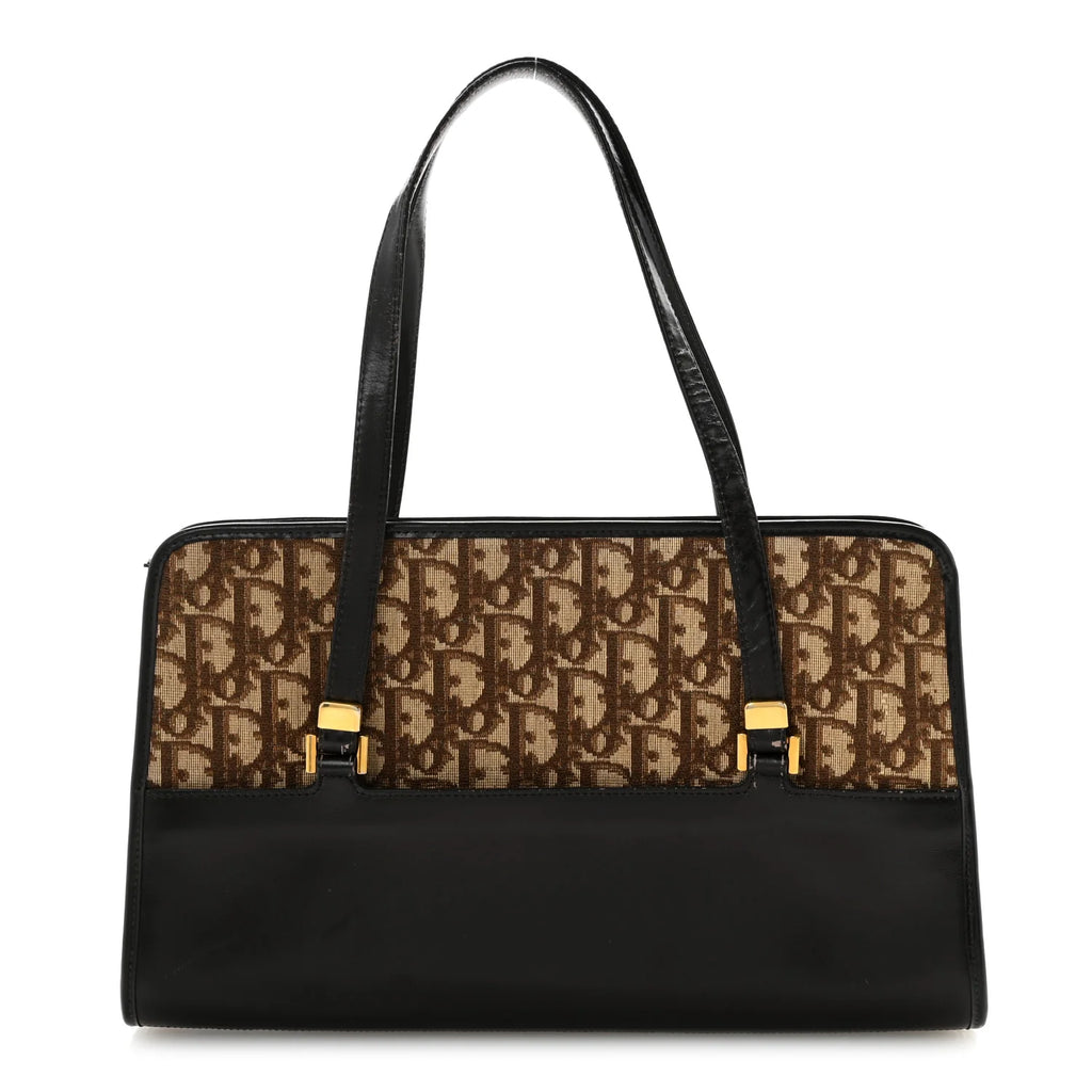Dior Black Leather Oblique Bag