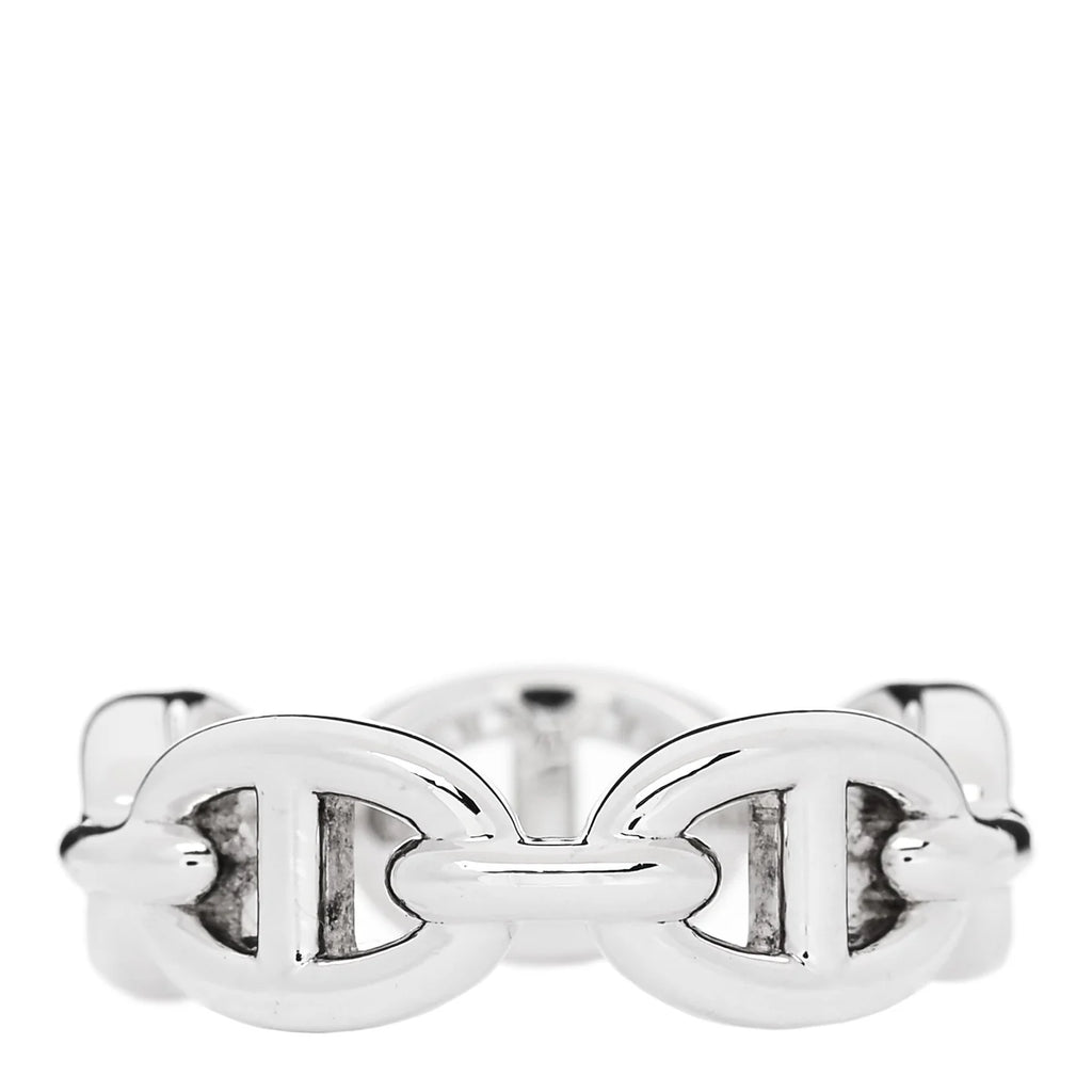 Hermes Silver Chaine d'Ancre Ring