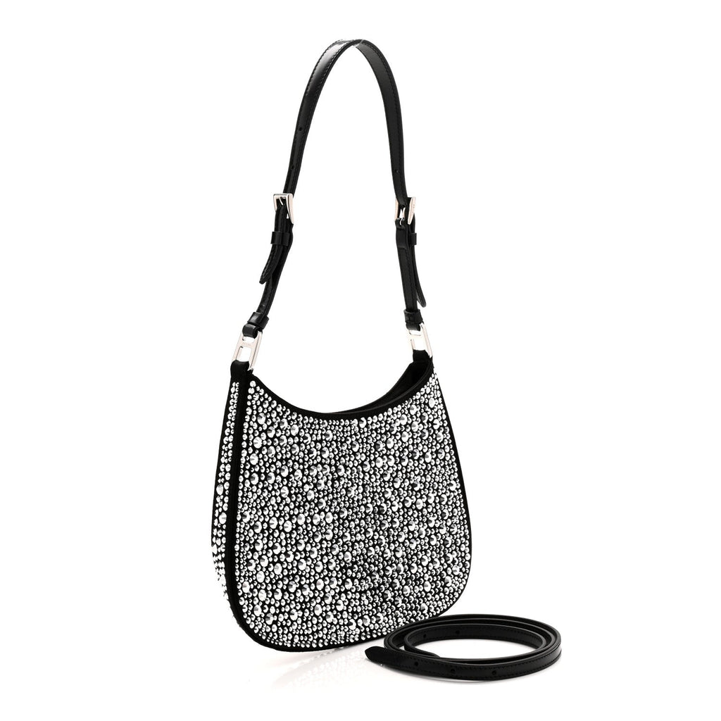 Prada Crystal Embellished Shoulder Bag