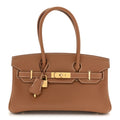 Hermes Birkin Gold Grained Handbag