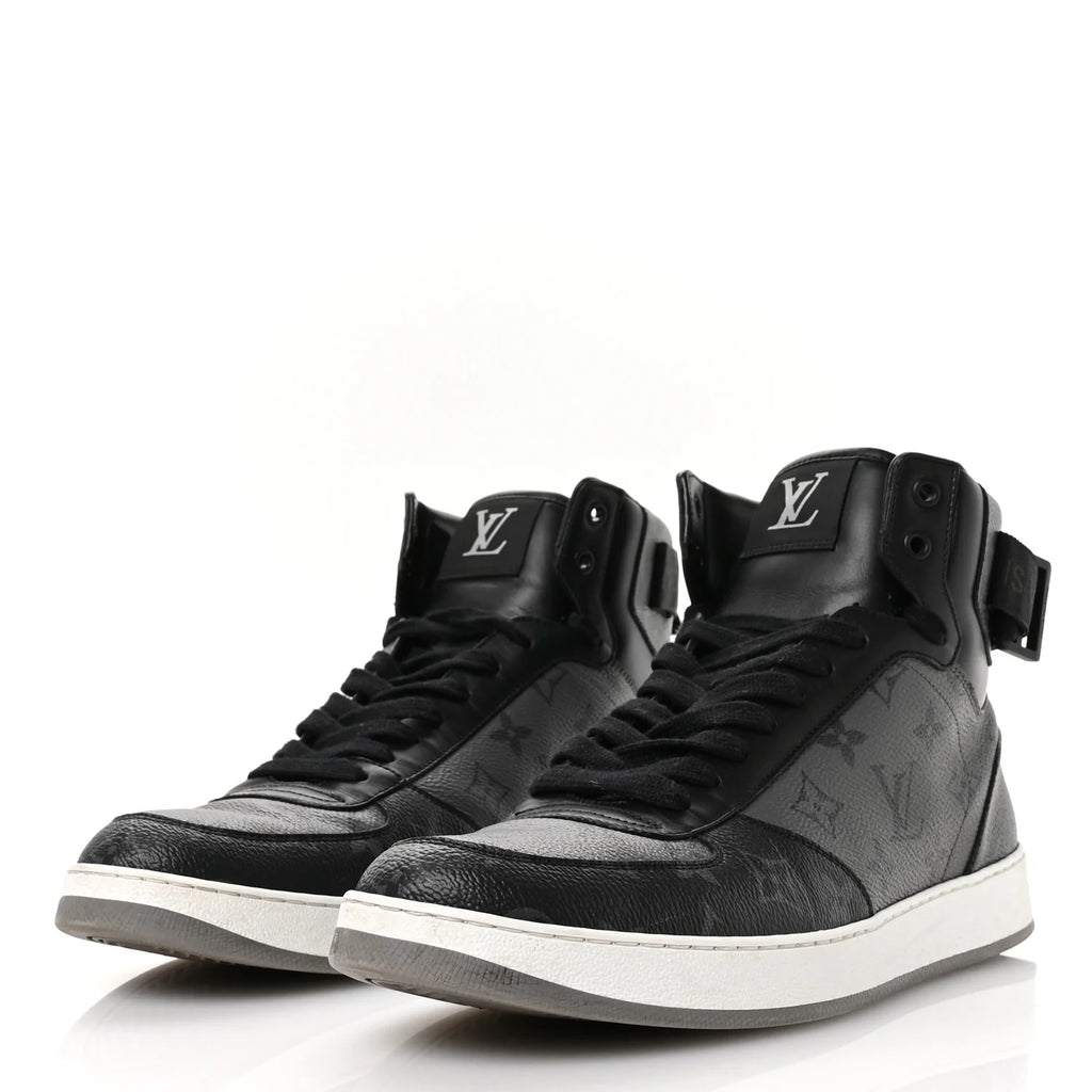Louis Vuitton Black Monogram High-Top
