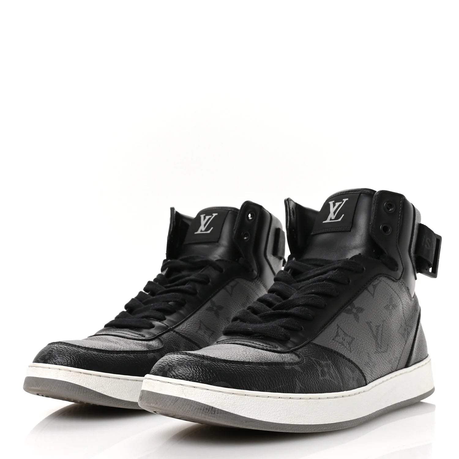 Louis Vuitton Black Monogram High-Top