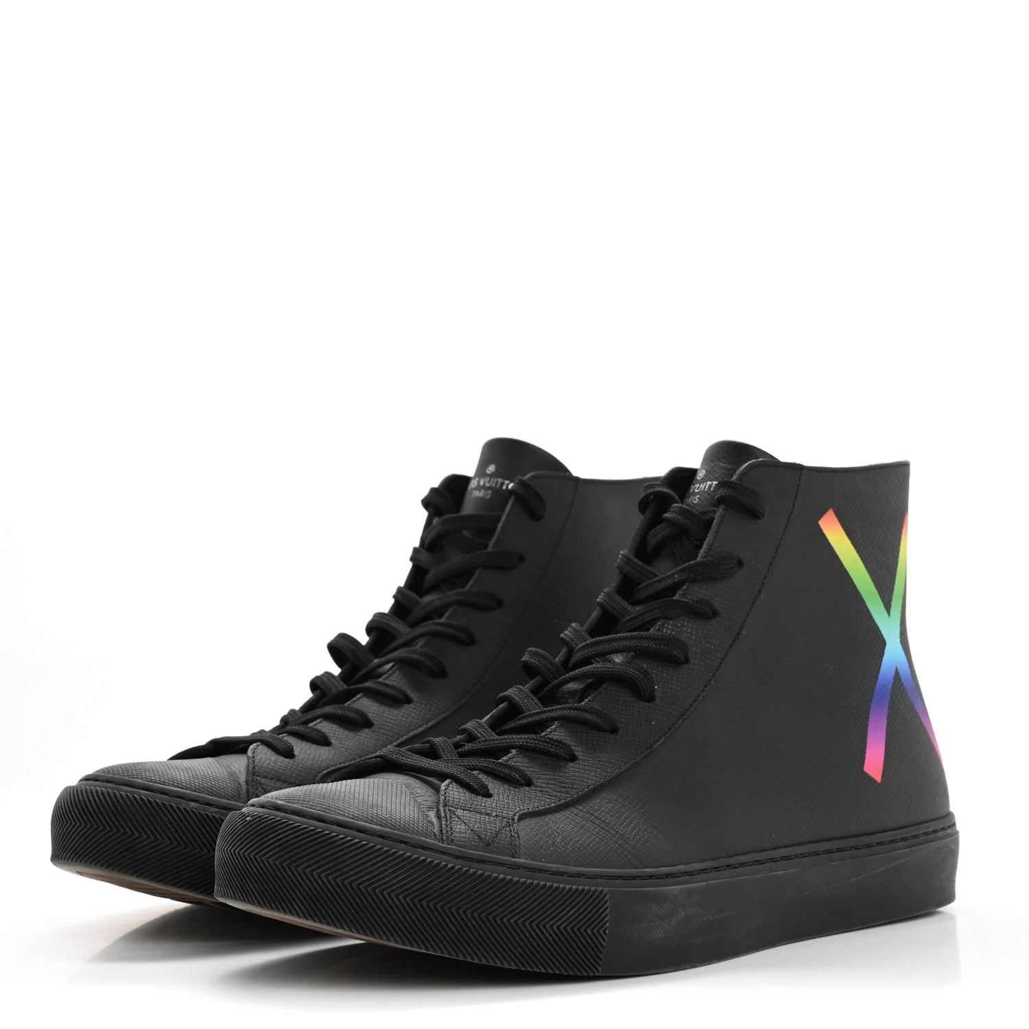 Louis Vuitton Black Rainbow High-Top