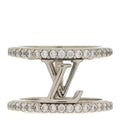 Louis Vuitton Silver Crystal Ring