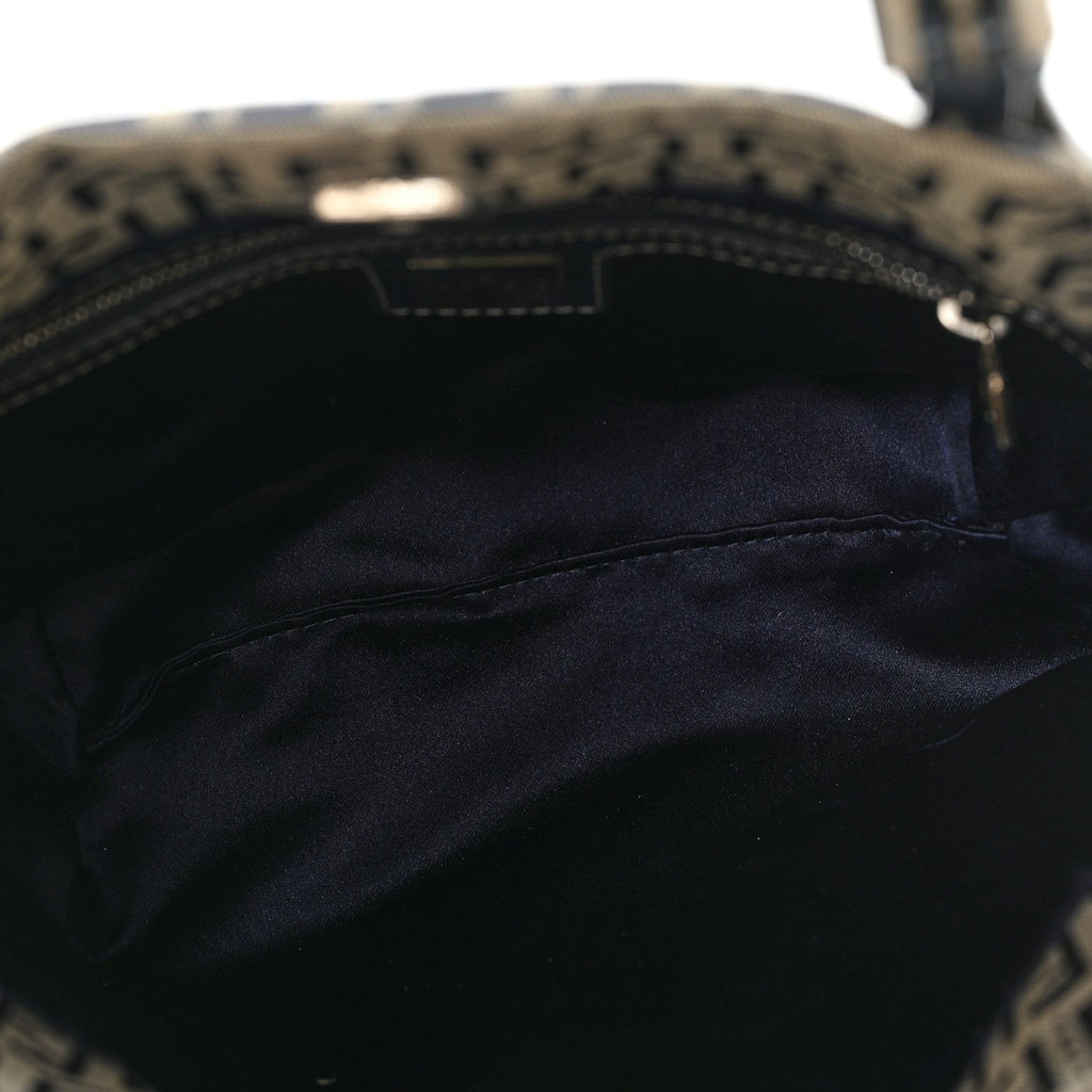 Fendi Blue Zucchino Monogram Tote