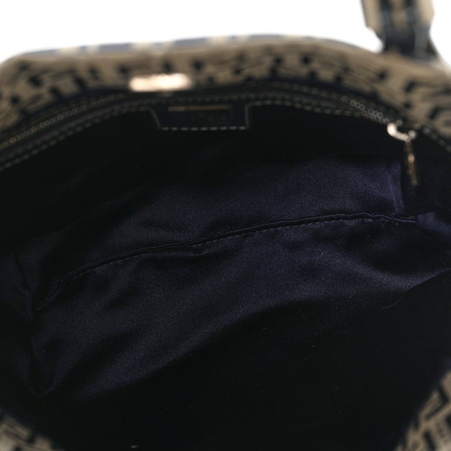 Fendi Blue Zucchino Monogram Tote