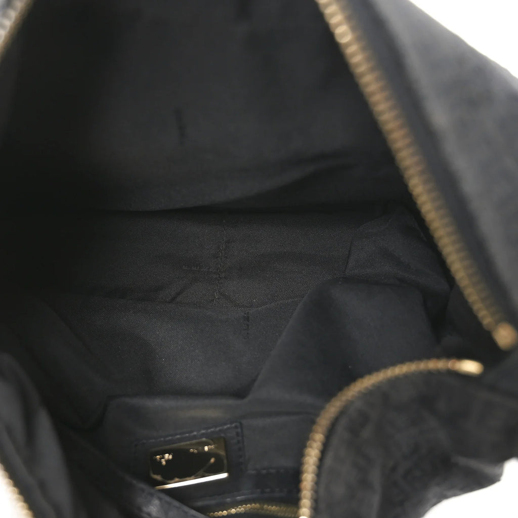 Fendi Black Zucchino Canvas Bag