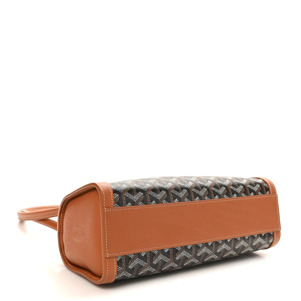 Goyard Black Goyardine Compiegne Bag