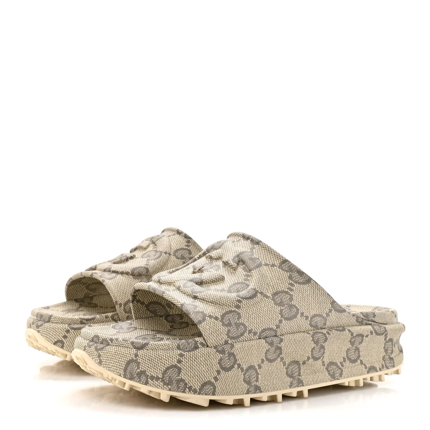 Gucci GG Monogram Platform Slides