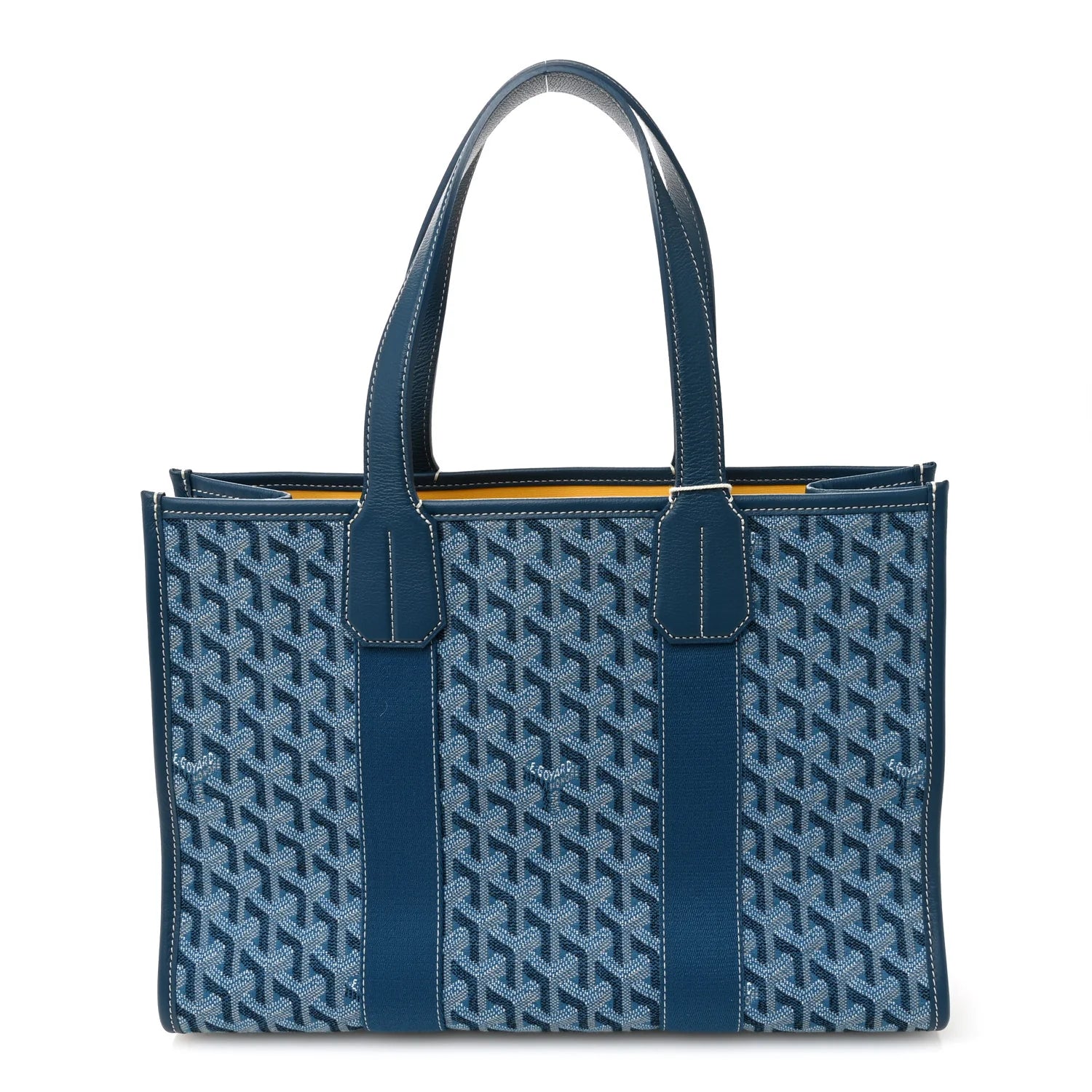 Goyard Blue Goyardine Villette Tote