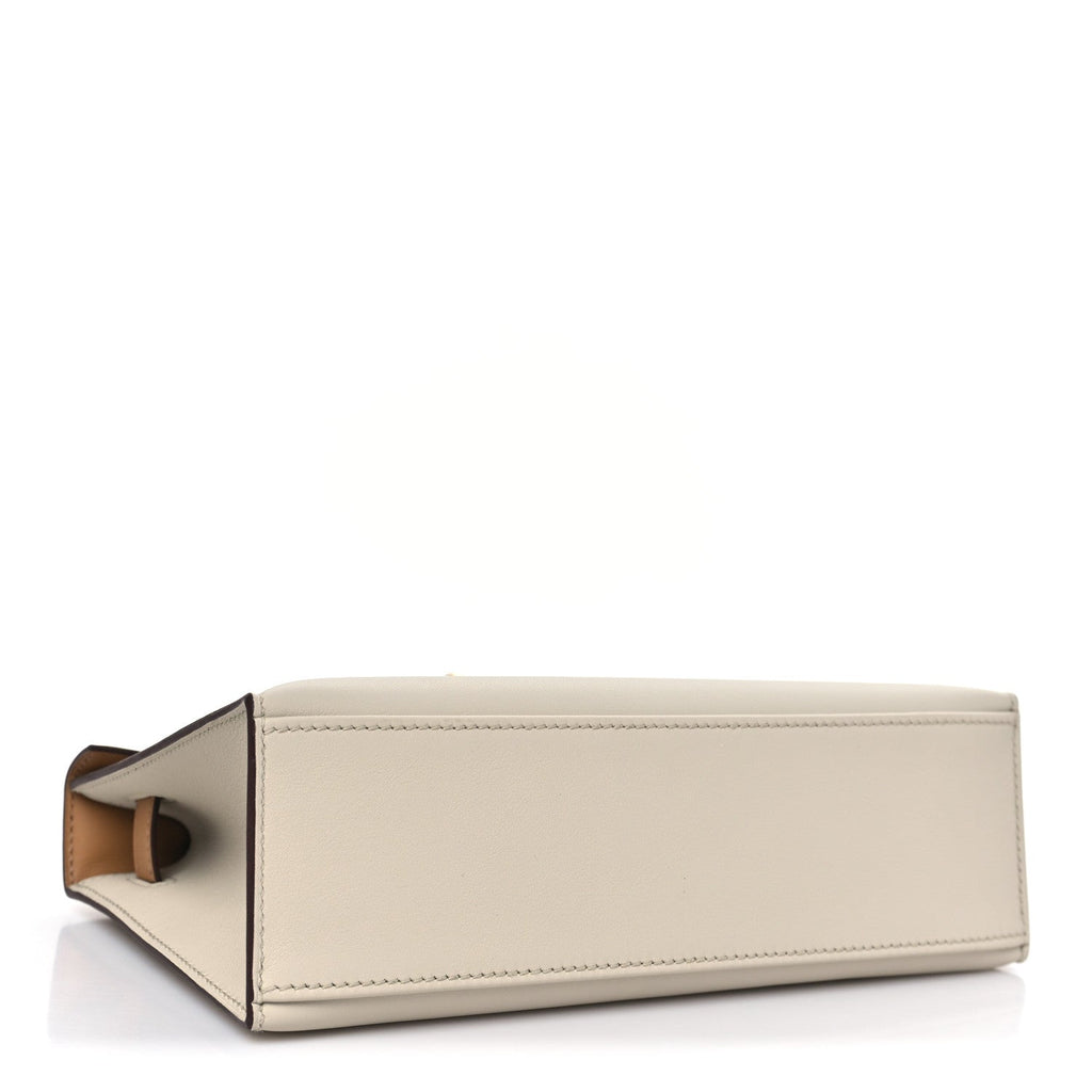 Hermes Kelly Pochette Bicolor Handbag