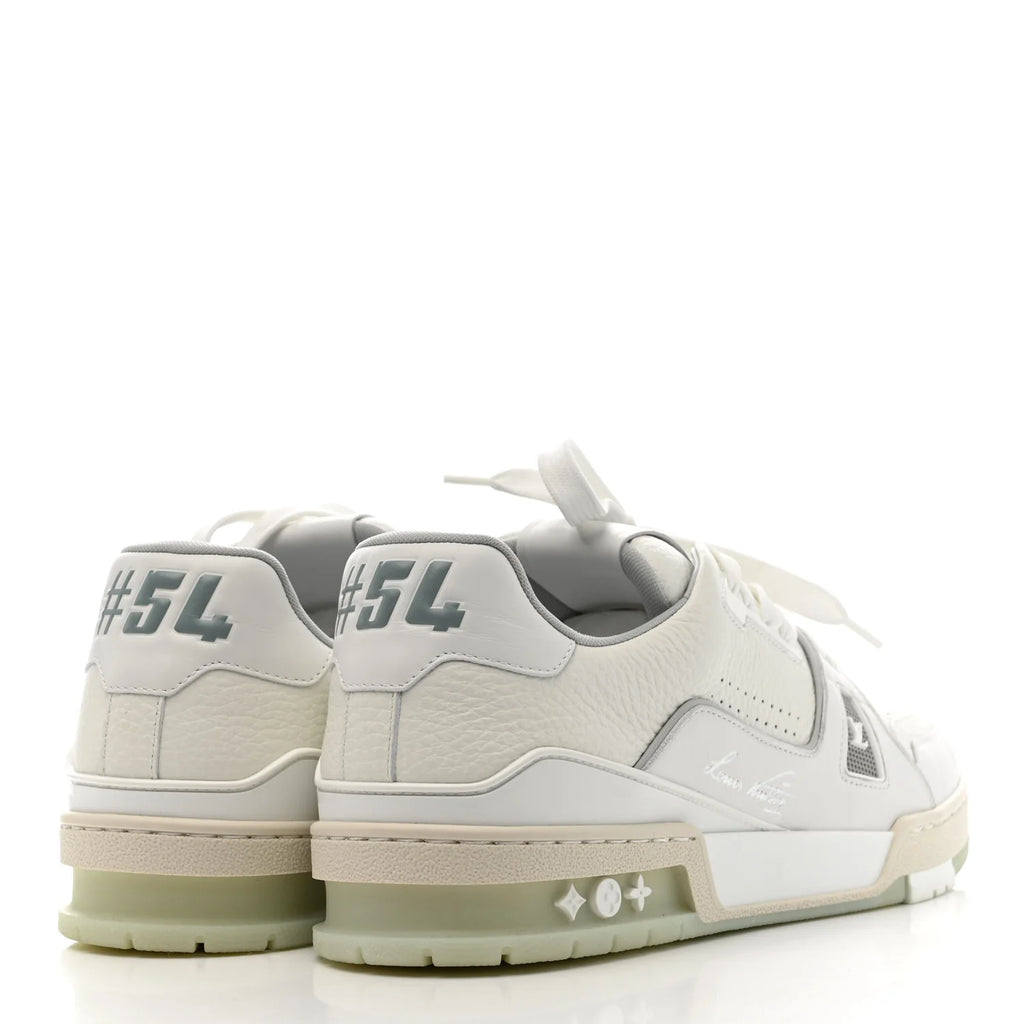 Louis Vuitton White Grained Trainer