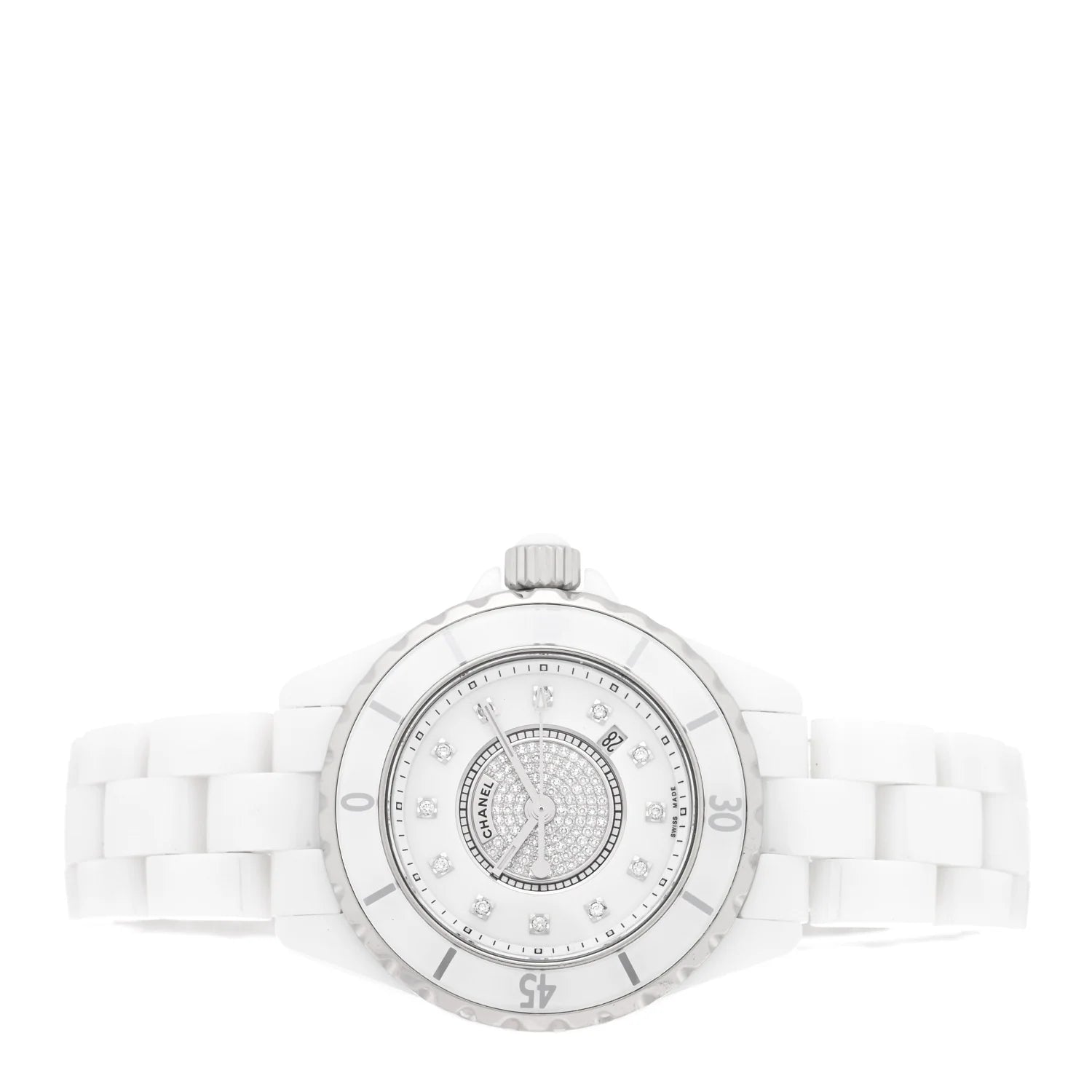 Chanel J12 White Ceramic Diamond