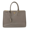 Prada Grey Saffiano Galleria Tote