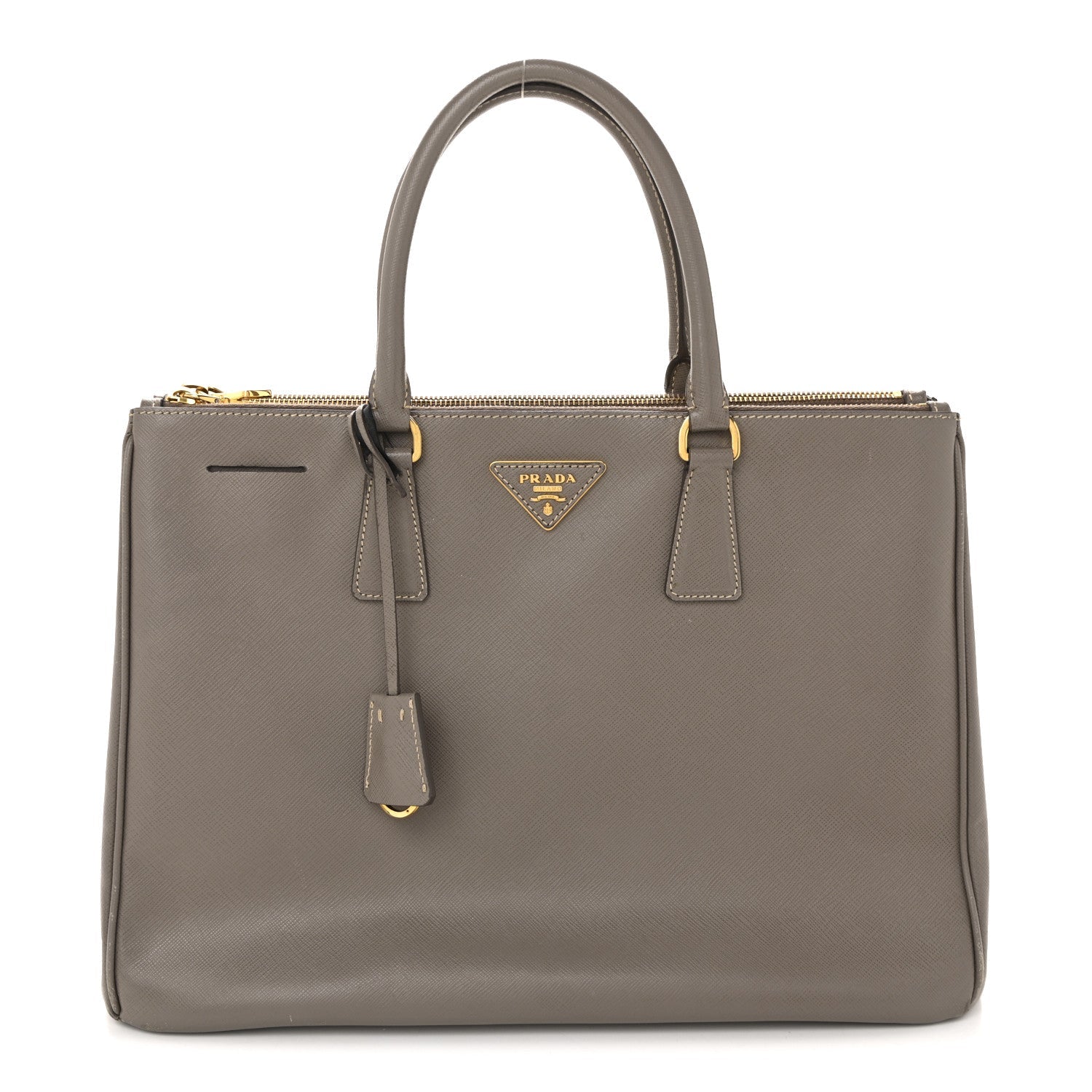 Prada Grey Saffiano Galleria Tote
