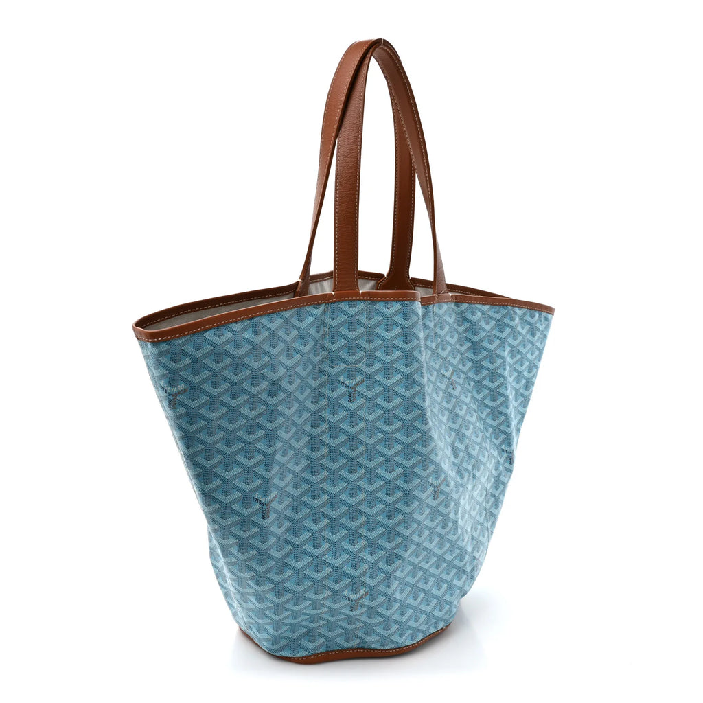 Goyard Blue Goyardine Belharra Tote
