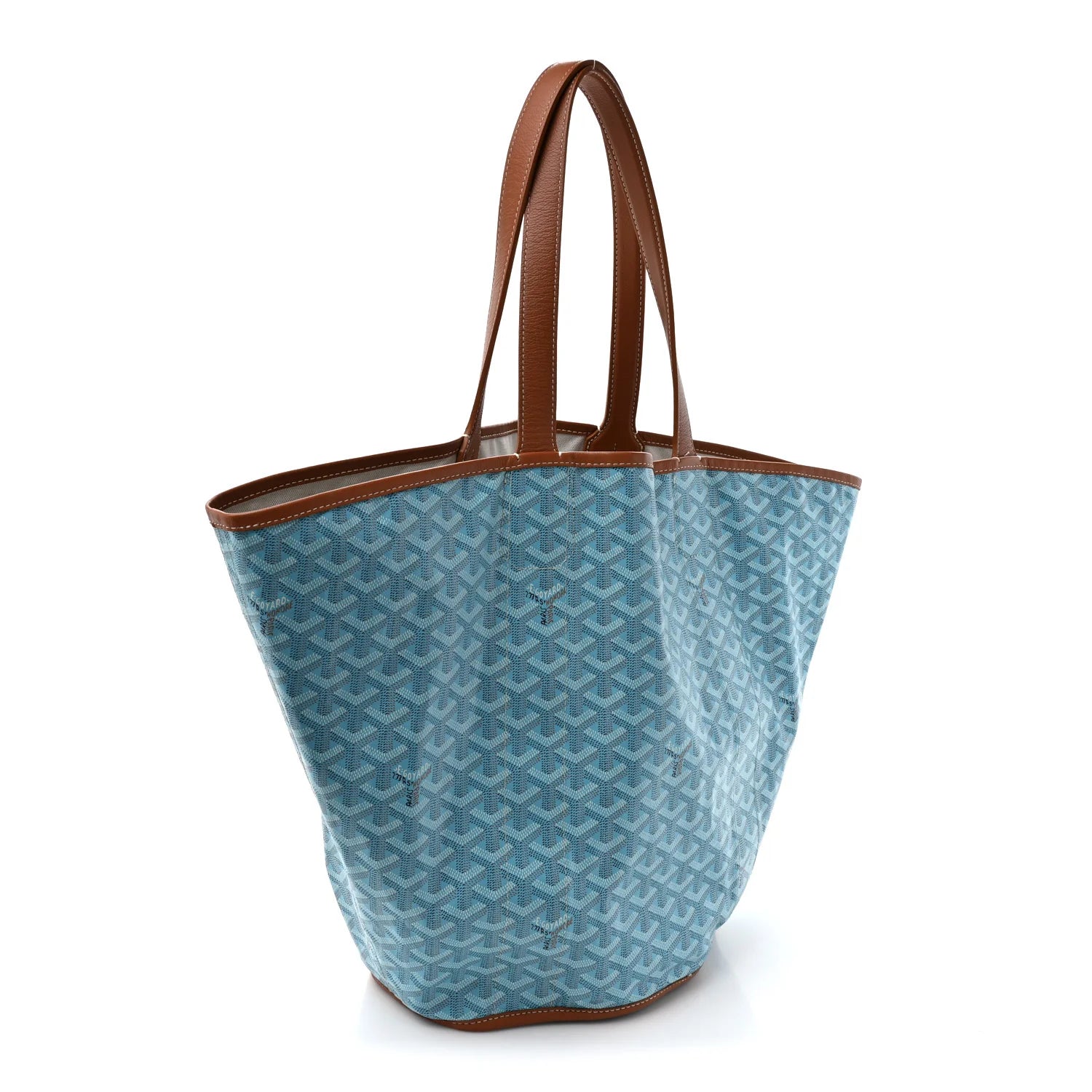 Goyard Blue Goyardine Belharra Tote