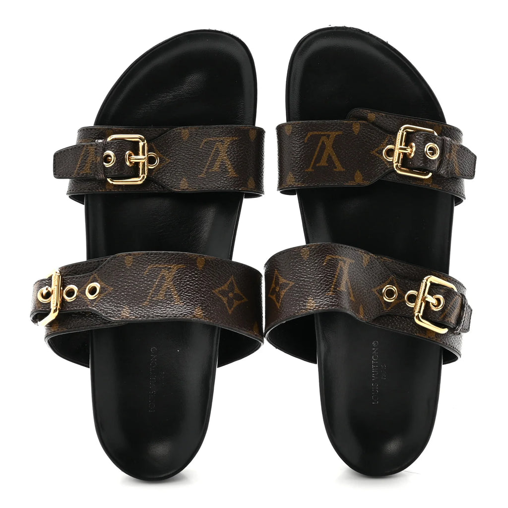 Louis Vuitton Monogram Buckle Sandals