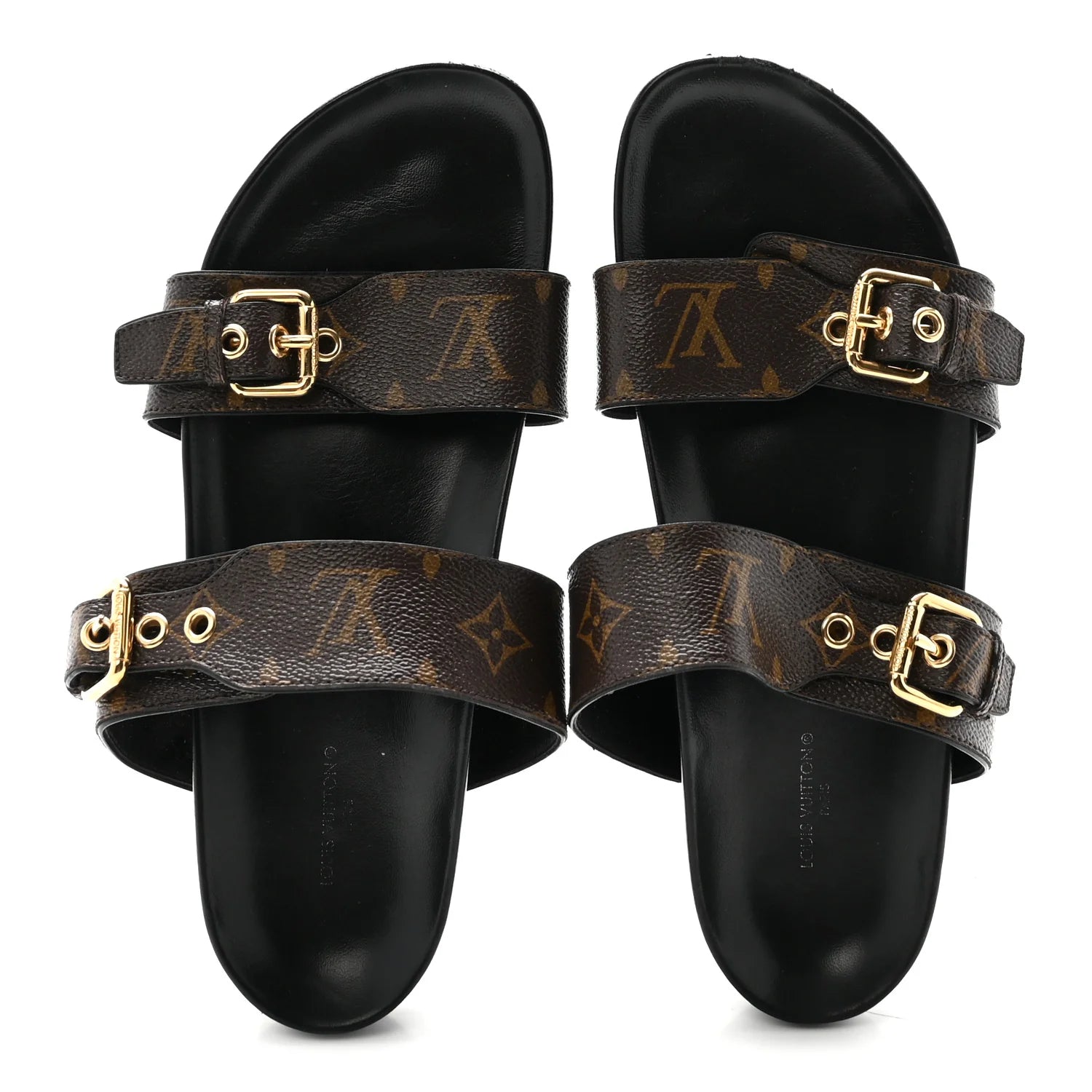 Louis Vuitton Monogram Buckle Sandals