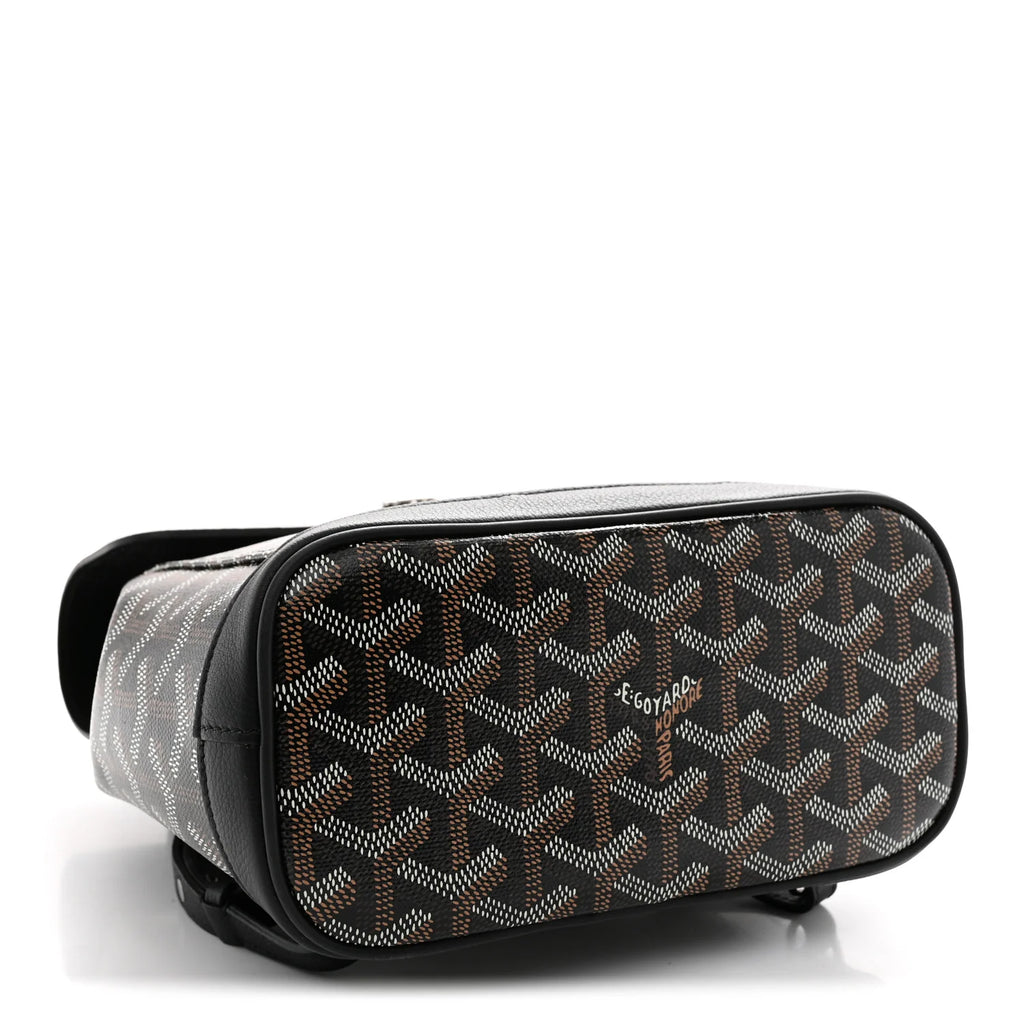 Goyard Black Goyardine Alpin Backpack