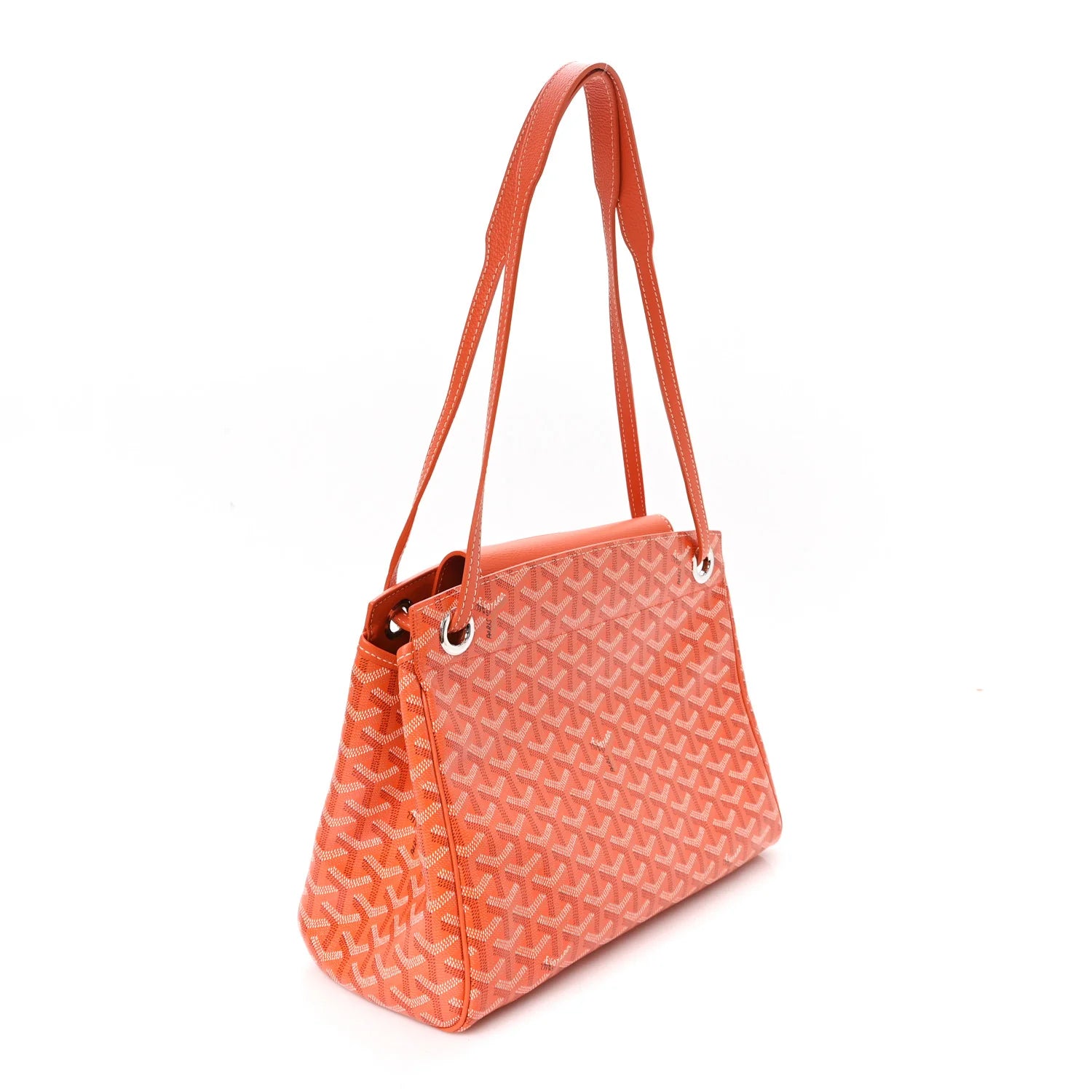 Goyard Orange Goyardine Marie-Galante Bag