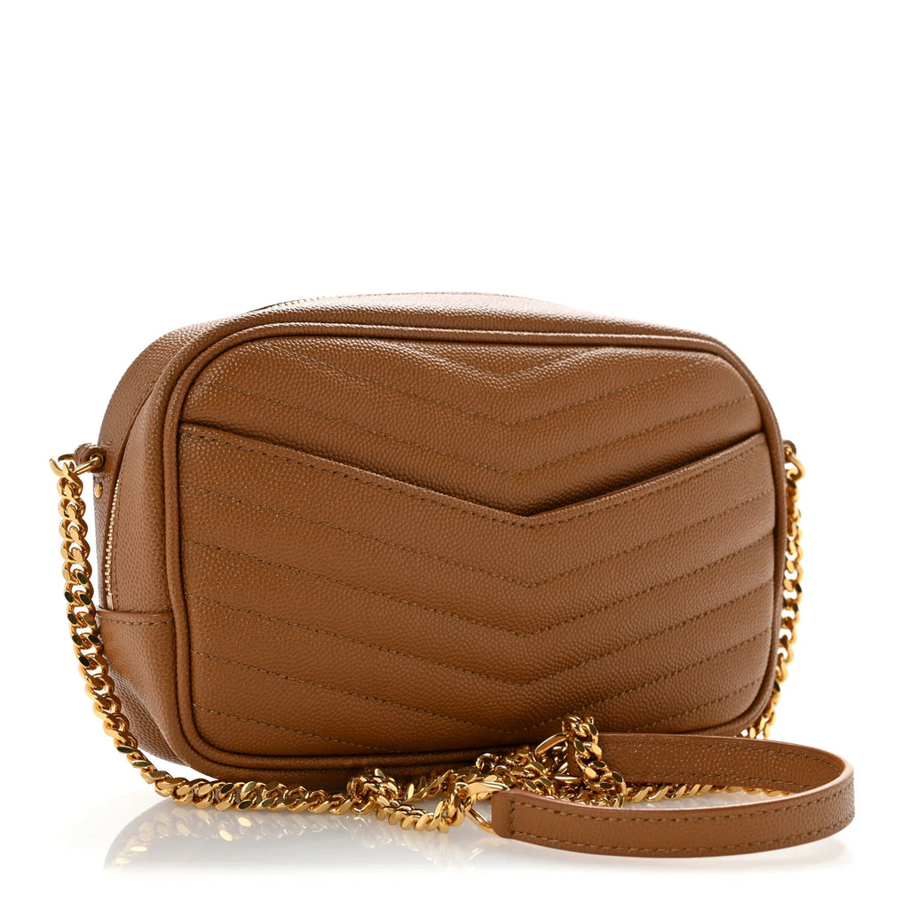 Saint Laurent Tan Quilted Lou